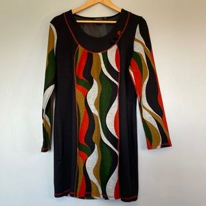 EUC Channeling the 70's Radzoli dress size large